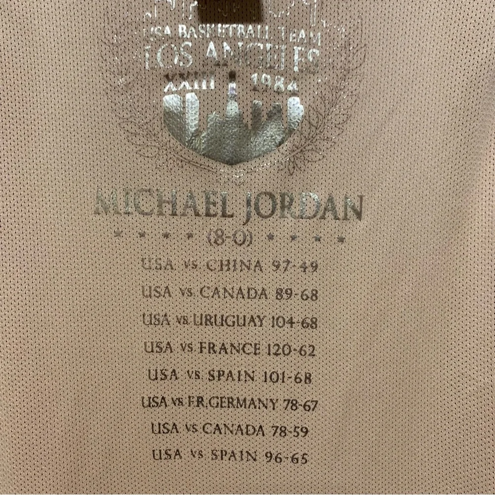 Michael Jordan Nike 1984 OLYMPIC AWAY JERSEY LARGE RED AUTHENTIC RARE